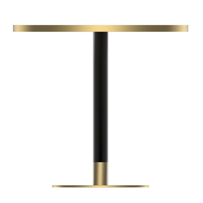 Square Modern Dinning Table 31.5 inches Bistro Table Tulip Table with Faux Marble top, Sturdy Metal Frame Diameter