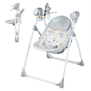 Costway Electric Baby Swing Foldable Portable Rocking Chair with - See Details