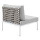 preview thumbnail 18 of 19, Harmony 10-Piece Sunbrella® Basket Weave Outdoor Patio Aluminum Sectional Sofa Set