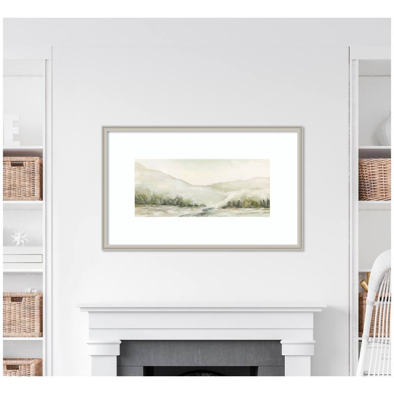 Kate and Laurel AQ Winter Landscape No. 6 by Annie Quigley Framed Wall Art Print