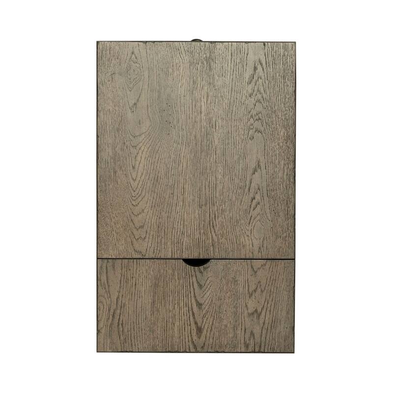 Americana Farmhouse Dusty Taupe Chairside Table