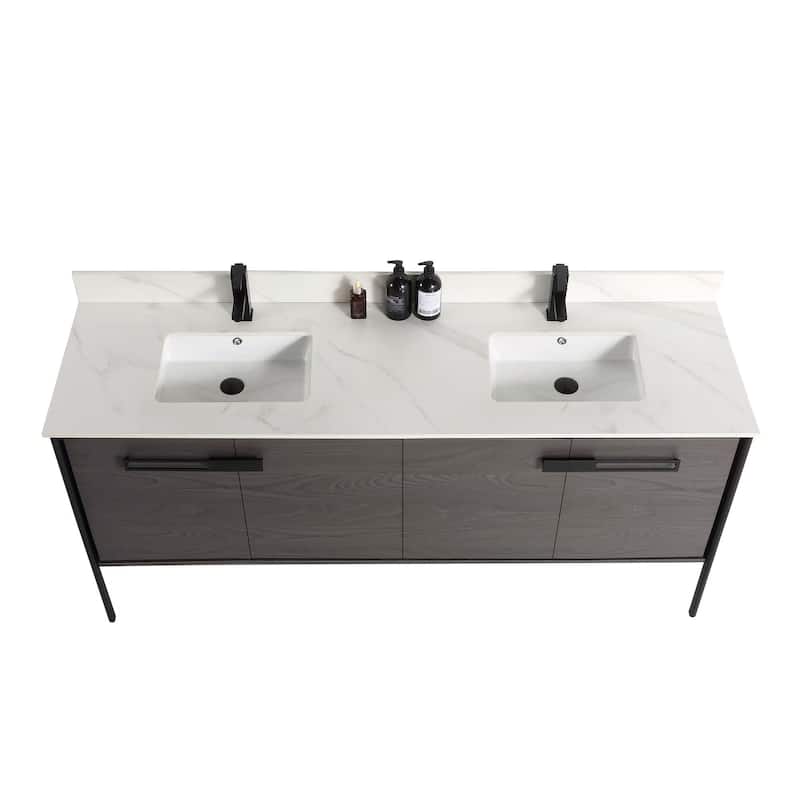 Fine Fixtures Oakville Bathroom Vanity with White Ceramic Sink
