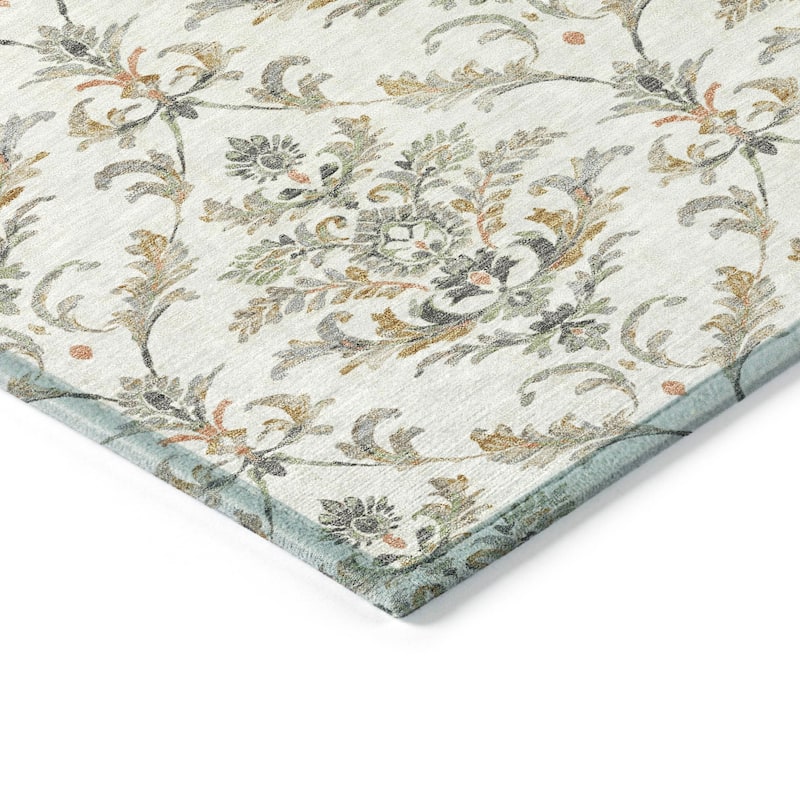 Machine Washable Indoor/ Outdoor Traditional Marrakesh Chantille Rug
