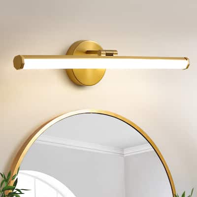 Bathroom Vanity Lighting LED Bathroom light fixtures Over Mirror Gold