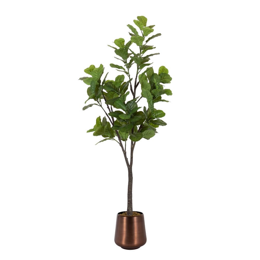 Kate and Laurel Fidmont Faux Fiddle Fig Tree