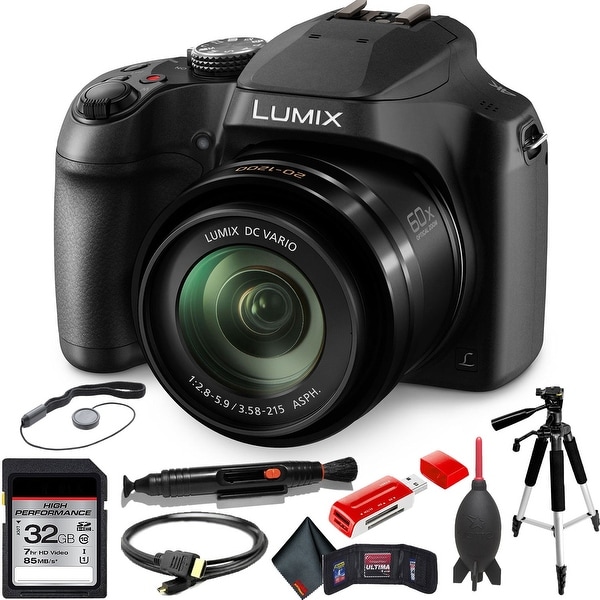 Panasonic Lumix DC-FZ80 Digital Camera with Advanced Accessory Kit