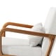 preview thumbnail 129 of 141, 25" W Mid Century Upholstered Wood Accent Chair with Pillow set of 2