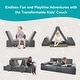 preview thumbnail 5 of 11, DoCred Kids Play Couch Sofa Set, Modular Toddler Sofa, Grey