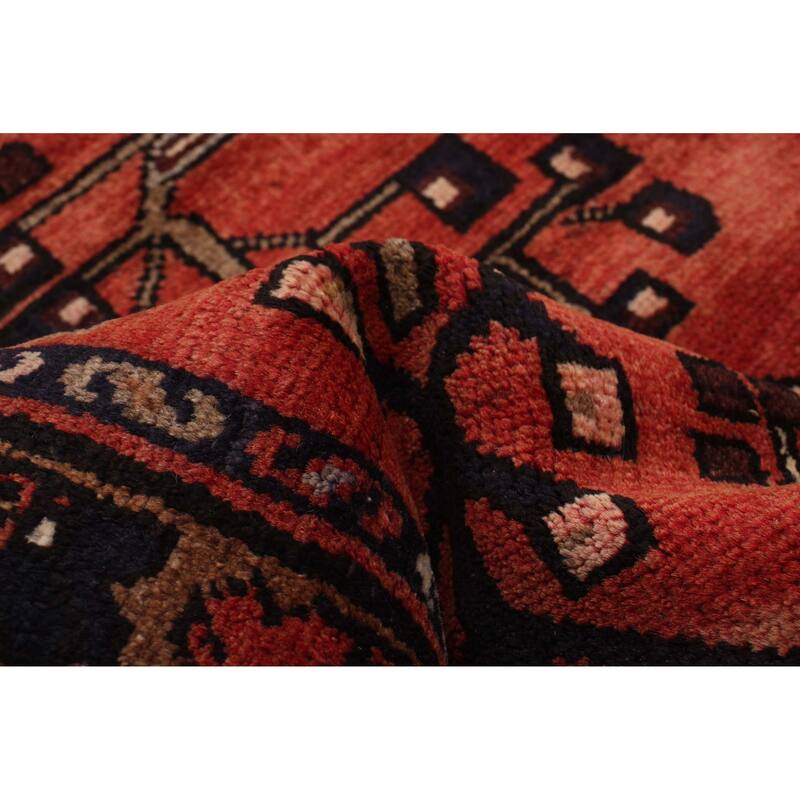 ECARPETGALLERY Hand-knotted Anadol Red Wool Rug - 3'6 x 9'6