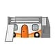 preview thumbnail 38 of 62, Max and Lily Classic Twin Low Loft with Stairs, Easy Slide and Curtain