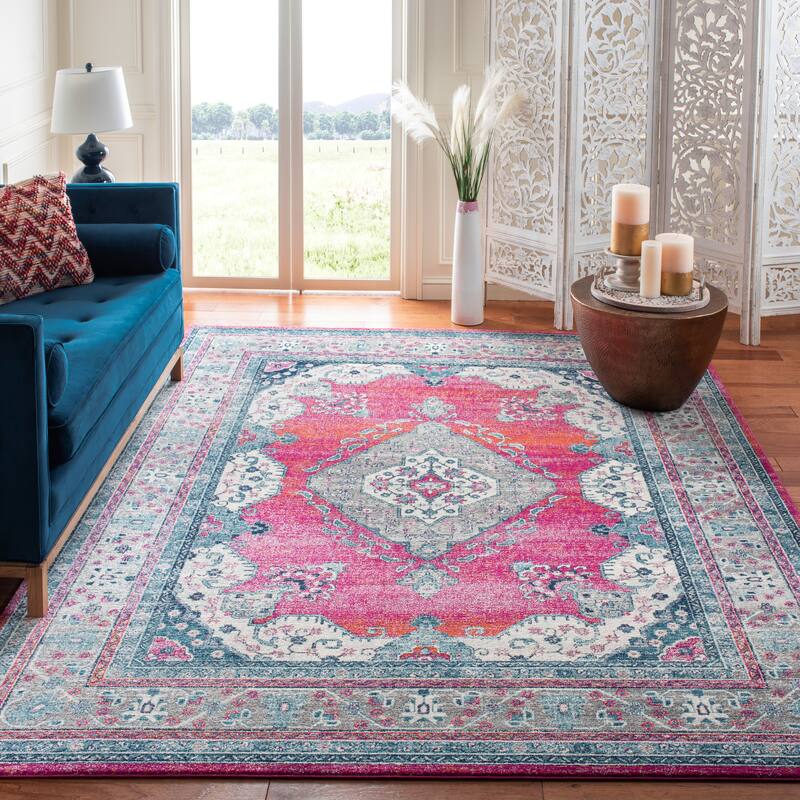 SAFAVIEH, Evoke Seniha Vintage Boho Medallion Rug