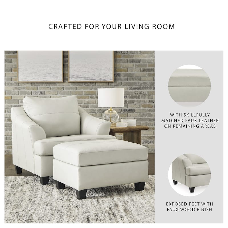 Signature Design by Ashley Genoa Oversized Chair - 43"W x 38"D x 40"H