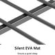 preview thumbnail 11 of 10, Adam Twin Full Bunk Bed with Mesh Guardrails - Black & White