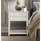 preview thumbnail 1 of 6, Collette White 2-Drawer Tray Top Nightstand by Greyson Living