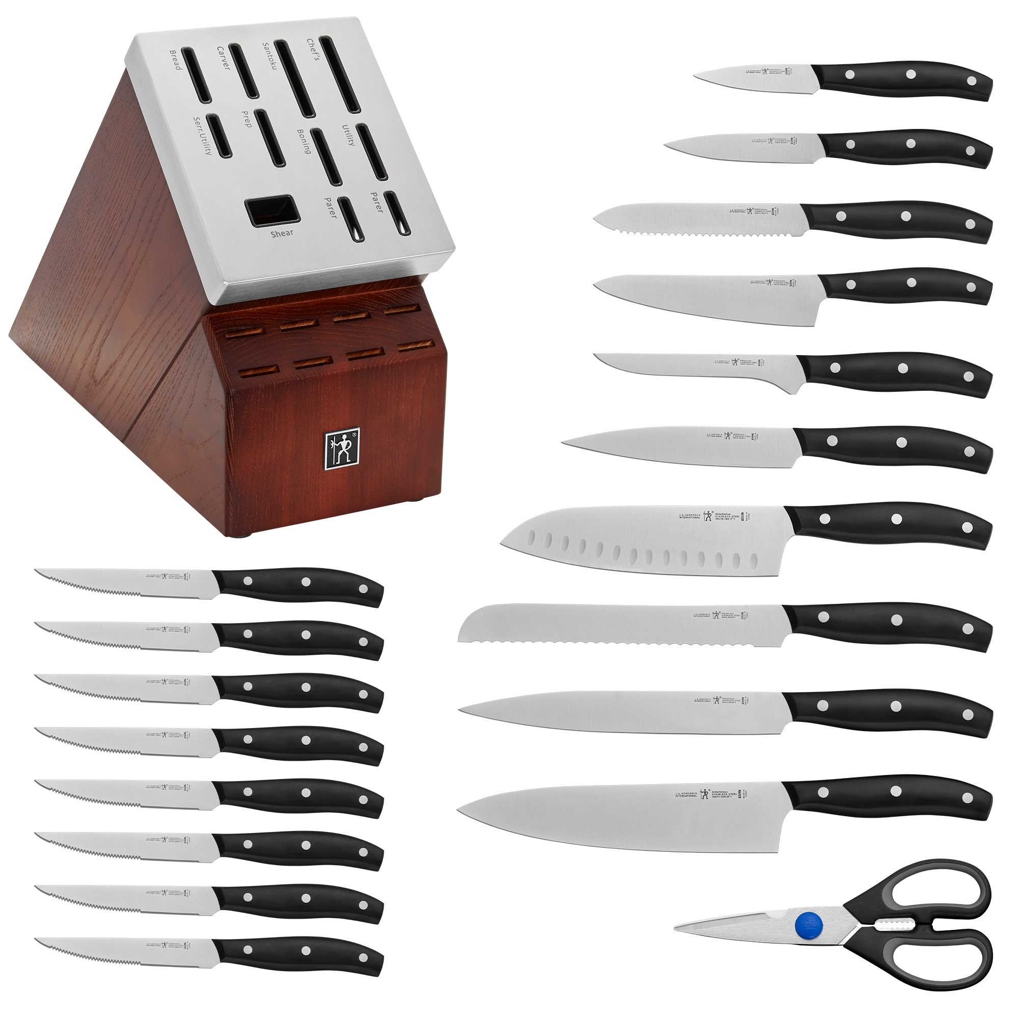 Henckels Dynamic 20-pc Self-Sharpening Knife Block Set