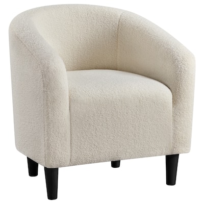 Yaheetech Club Chair Accent Barrel Chair Upholstered Arm Chair