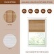 preview thumbnail 16 of 36, Madison Park Oakley Bamboo Light Filtering Roman Shade