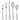 Nambe Skye Stainless Steel 5 Piece Setting - 5 piece