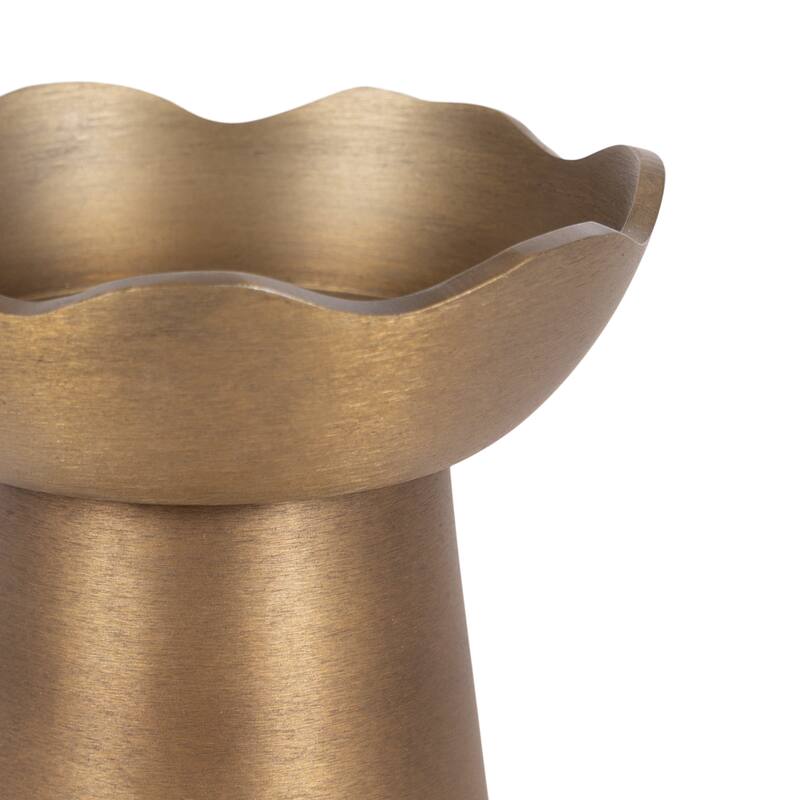 Kate and Laurel Alessia Metal Pillar Candle Holder Set - 2 Piece