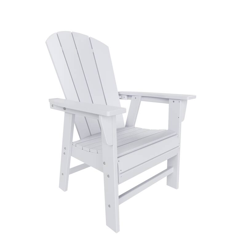 Laguna Hdpe All Weather Outdoor Patio Round Adirondack Dining Chairs Set (5-Piece Set)