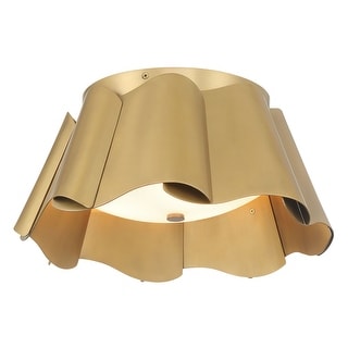 Minka Lavery 3955 Waveform 3 Light 14" Wide Semi-Flush Ceiling Fixture