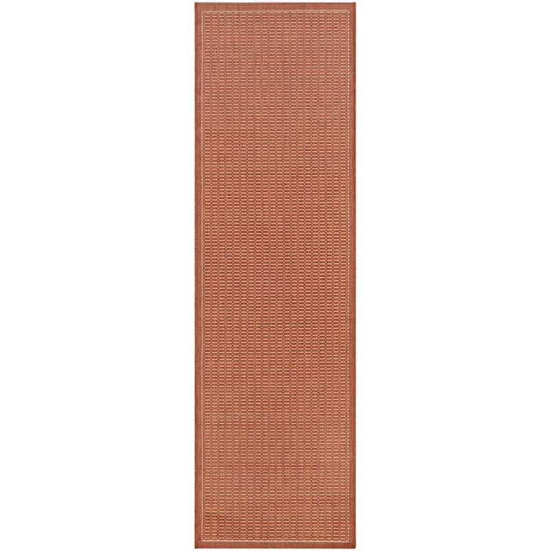 Dream Decor Rugs Pergola Deco Indoor Outdoor Area Rug - 2'3" x 11'9" Runner - Terracotta