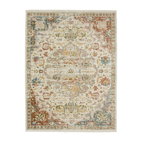 Alexander Home Marilyn Botanical Persian Area Rug - On Sale - Bed Bath ...