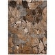 preview thumbnail 3 of 7, Machine Washable Indoor/ Outdoor Modern Floral Chantille Rug