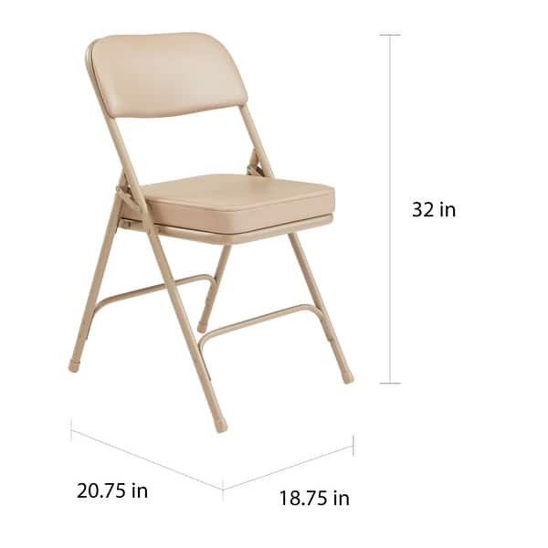 NPS 3200 Series Premium Vinyl Upholstered Folding Chair (Set of 2)