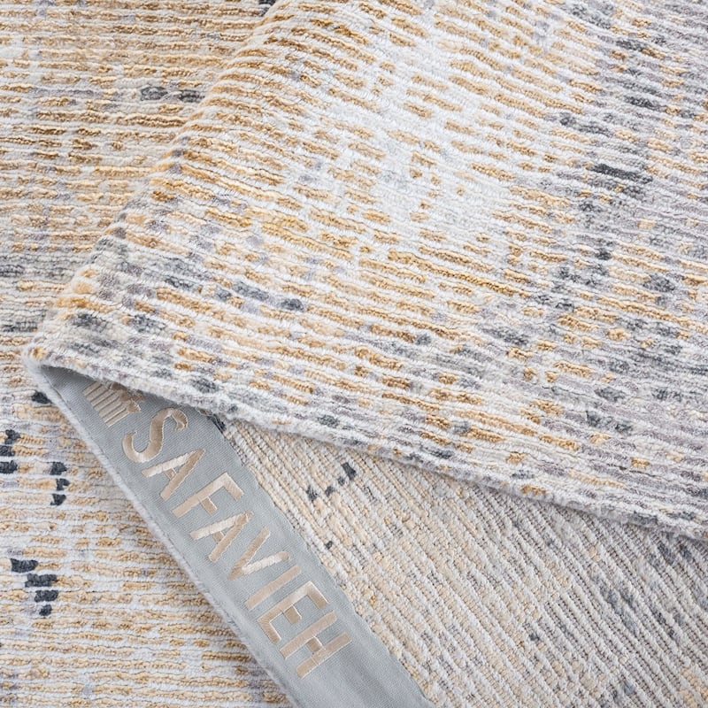 SAFAVIEH Couture Hand-knotted Tiffany Aloisa Modern Abstract Viscose Rug