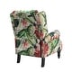 preview thumbnail 89 of 100, Olympus Upholstered Classic Manual Wingback Recliner with Spindle Legs by HULALA HOME