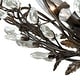 preview thumbnail 7 of 6, Jardin 19-in W Crystal Bronze Vintage Vine Semi Flush Mount Ceiling Light - 19-in W x 8-in H x 19-in D