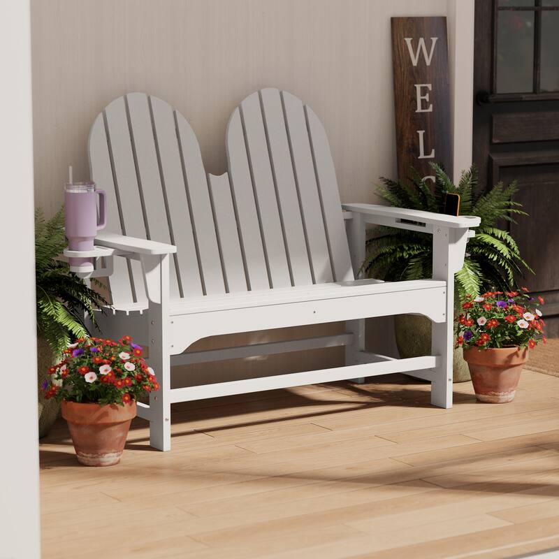 Hanniford Poly Adirondack 49 Inch Bench