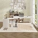 preview thumbnail 55 of 62, L-shaped executive desk With 3 Drawers for Home and Office