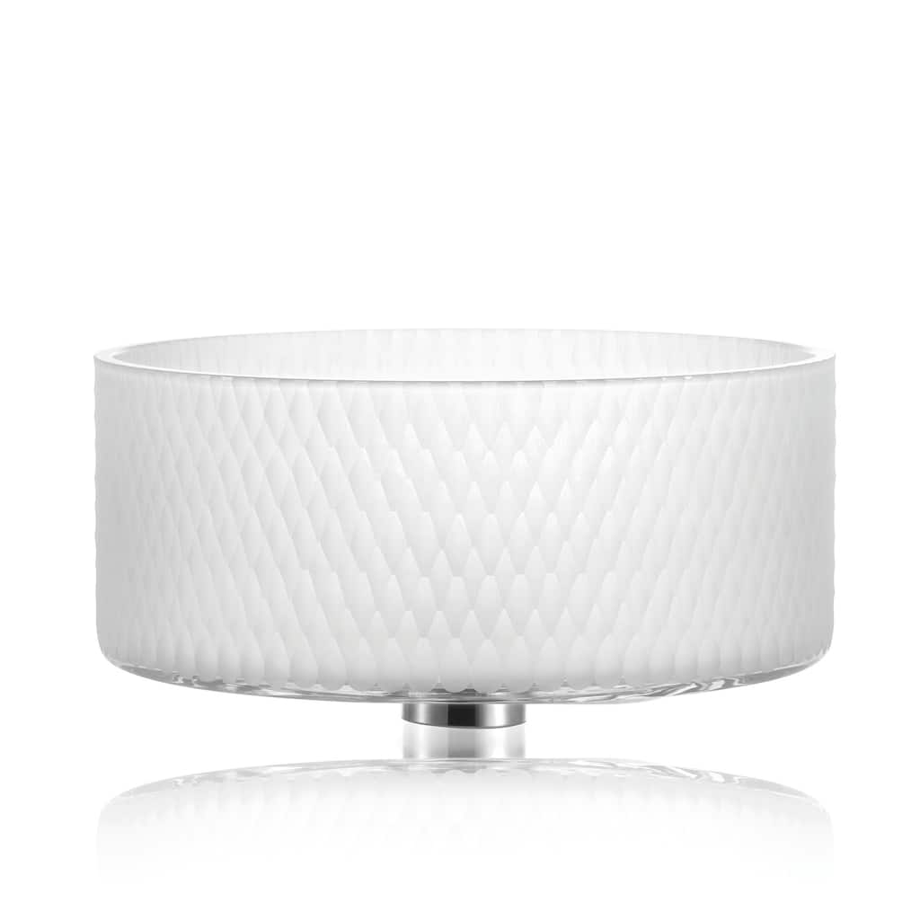 WS Bath Collections Emilie 711 Glamorous 14-3/8" Circular Glass Vessel