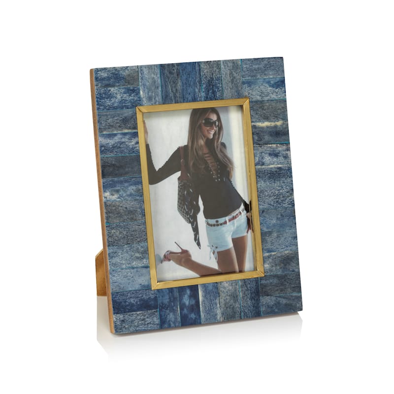 Prato Blue Bone Photo Frame- 5" x 7"