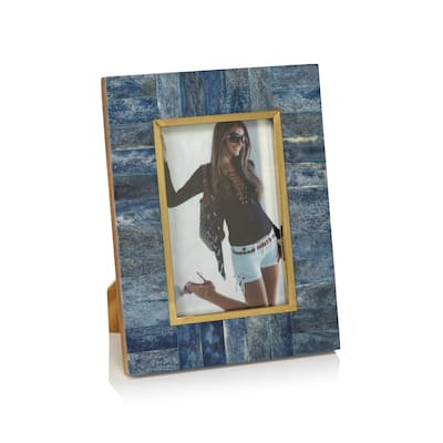 Prato Blue Bone Photo Frame- 5" x 7"