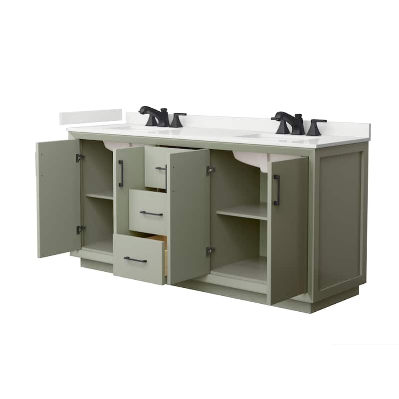 Wyndham Collection WCF414172D-QTZ-US3MXX Strada 72" Free Standing