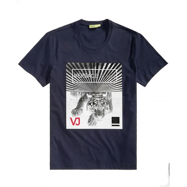 Shop Versace Mens Tiger Logo Graphic T Shirt Ships To Canada