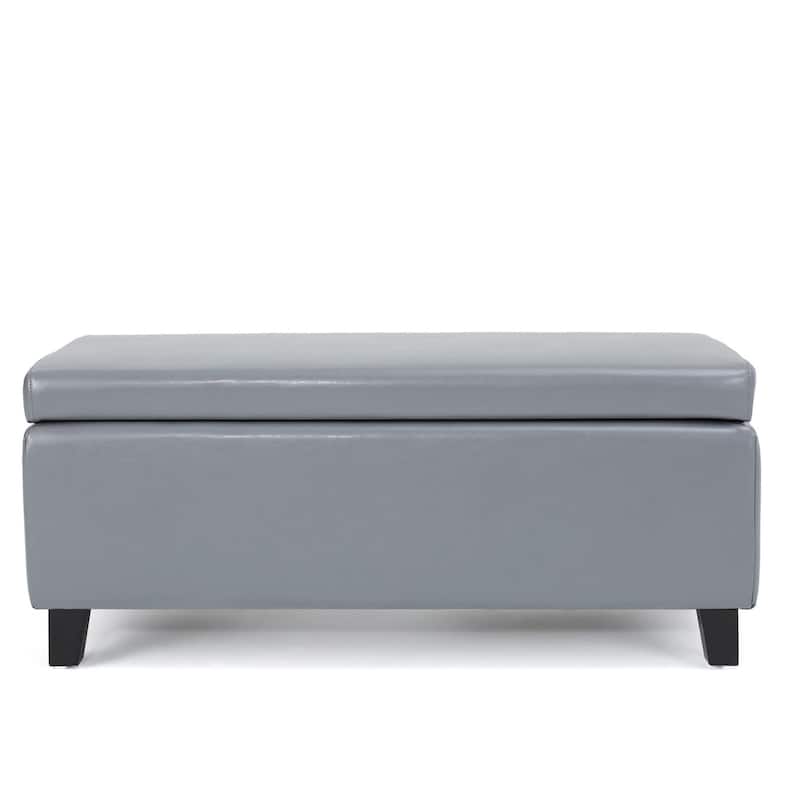 Breanna Upholstered Storage Ottoman by Christopher Knight Home