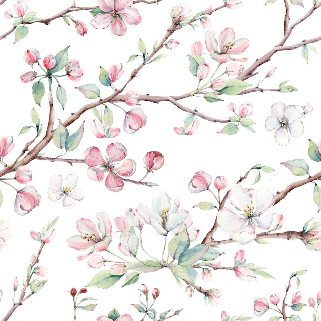 Blossom Apple Tree Branches Peel and Stick Wallpaper - 24'' W x 10' L