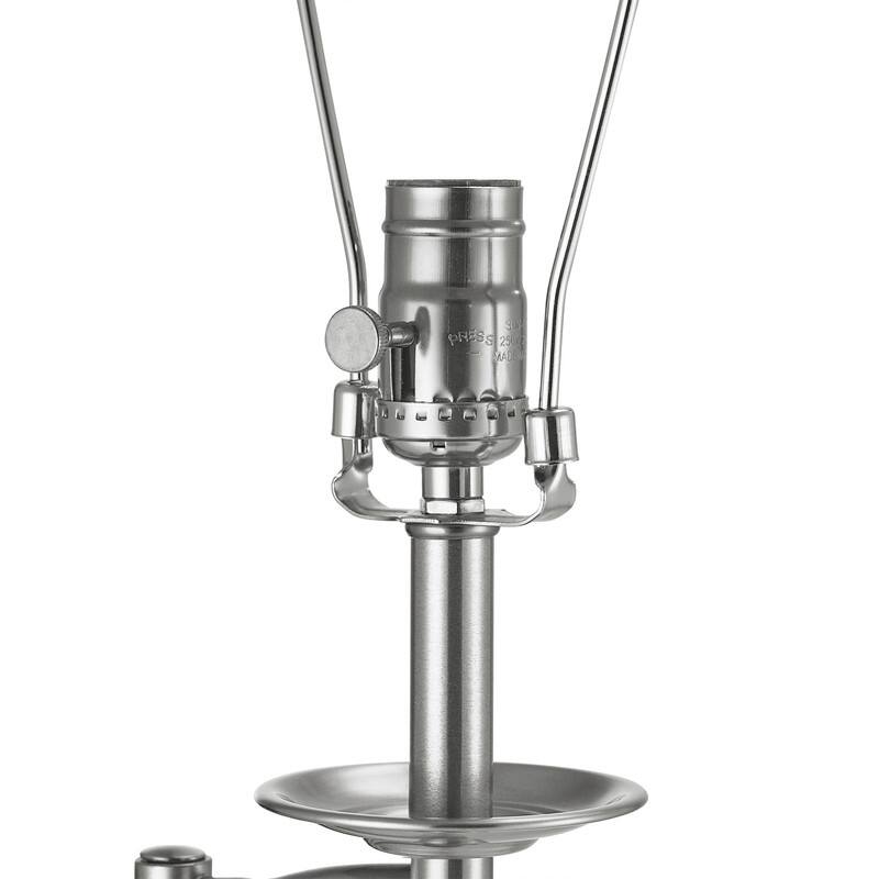 KAWOTI 64.5 inch Adjustable Height Swing Arm Floor Lamp with Shade - Nickel