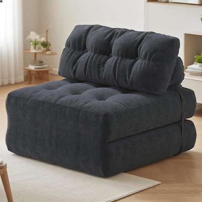 Portable Floor Folding Sofa Bed, Convertible Sleeper Chair for Living Room