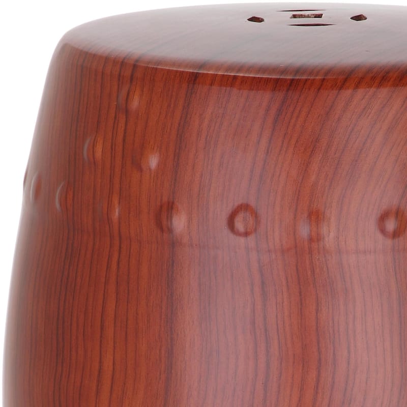 SAFAVIEH Olessia Forest Red Ceramic Decorative Garden Stool
