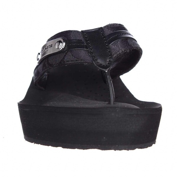 coach jaden wedge flip flops