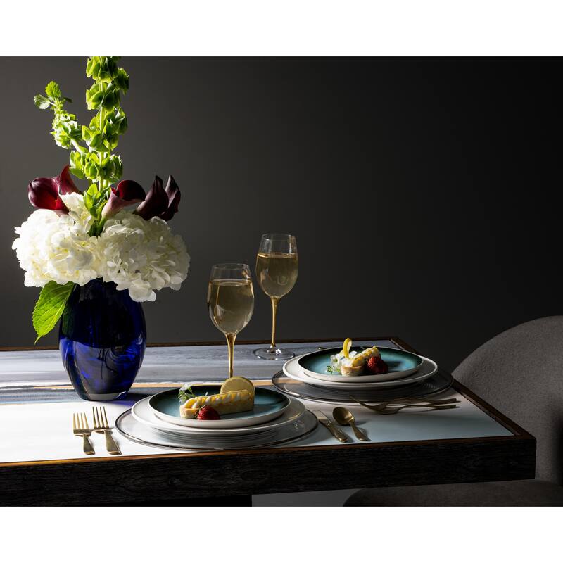 Majestic Gifts Glass - Handmade Barrel Vase - Cobalt Blue - Made in Europe