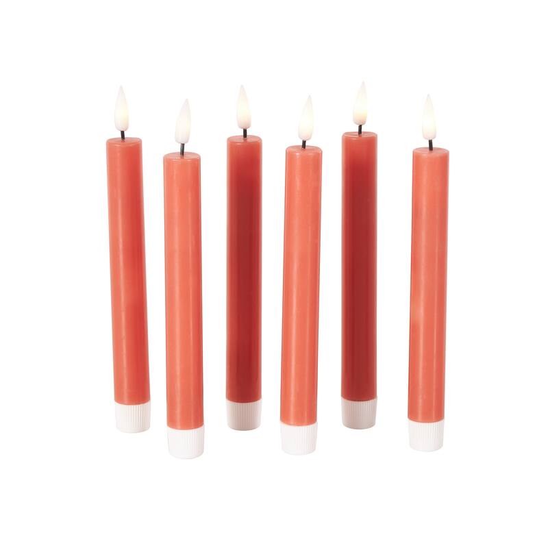Wax Indoor Outdoor Flameless Candle with Remote Control (Set of 6)