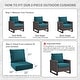 preview thumbnail 72 of 121, Gymojoy 24"x22"x6" Patio Thick Cushions & Pillows Set - Deep Seat Indoor/Outdoor Water & Fade Resistant