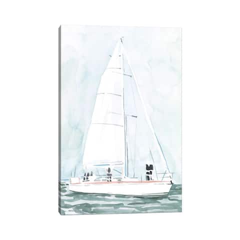 iCanvas "Soft Sailboat III" by Emma Scarvey Canvas Print