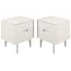 Middlebrook Mid-Century Solid Wood 2-Drawer Nightstand, Set of 2